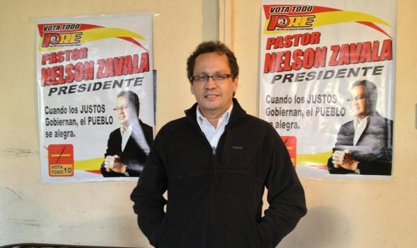 Nelson Zabala candidato a la presidencia de la República por el PRE.